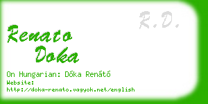 renato doka business card