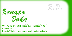 renato doka business card